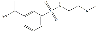 3-(1-aminoethyl)-N-[2-(dimethylamino)ethyl]benzene-1-sulfonamide 结构式