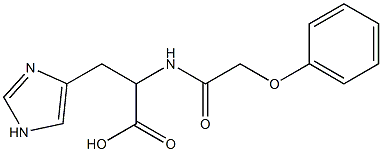 3-(1H-imidazol-4-yl)-2-(2-phenoxyacetamido)propanoic acid Structure