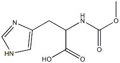 3-(1H-imidazol-4-yl)-2-[(methoxycarbonyl)amino]propanoic acid Struktur