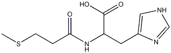 3-(1H-imidazol-4-yl)-2-[3-(methylsulfanyl)propanamido]propanoic acid Struktur