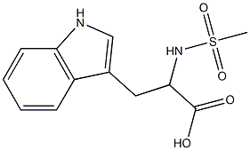 3-(1H-indol-3-yl)-2-[(methylsulfonyl)amino]propanoic acid Structure