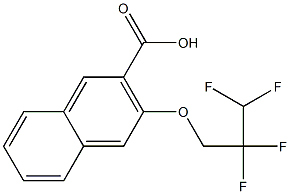 3-(2,2,3,3-tetrafluoropropoxy)naphthalene-2-carboxylic acid,,结构式