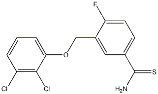 3-(2,3-dichlorophenoxymethyl)-4-fluorobenzene-1-carbothioamide