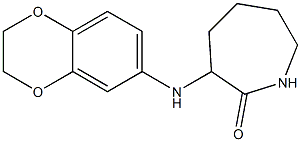 3-(2,3-dihydro-1,4-benzodioxin-6-ylamino)azepan-2-one Struktur