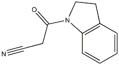 3-(2,3-dihydro-1H-indol-1-yl)-3-oxopropanenitrile Structure
