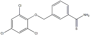 3-(2,4,6-trichlorophenoxymethyl)benzene-1-carbothioamide