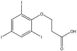 3-(2,4,6-triiodophenoxy)propanoic acid,,结构式