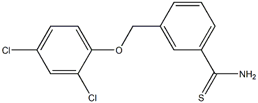 3-(2,4-dichlorophenoxymethyl)benzene-1-carbothioamide Structure