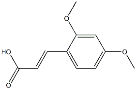3-(2,4-dimethoxyphenyl)prop-2-enoic acid 化学構造式
