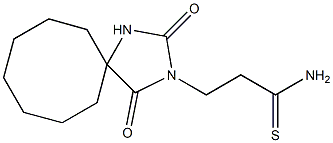 3-(2,4-dioxo-1,3-diazaspiro[4.7]dodec-3-yl)propanethioamide|