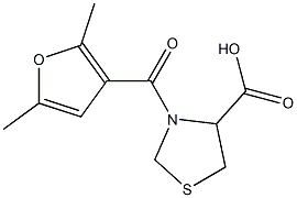 3-(2,5-dimethyl-3-furoyl)-1,3-thiazolidine-4-carboxylic acid