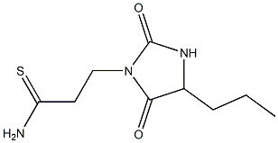 3-(2,5-dioxo-4-propylimidazolidin-1-yl)propanethioamide Structure