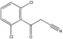 3-(2,6-dichlorophenyl)-3-oxopropanenitrile 化学構造式