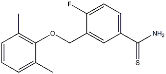3-(2,6-dimethylphenoxymethyl)-4-fluorobenzene-1-carbothioamide