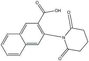 3-(2,6-dioxopiperidin-1-yl)naphthalene-2-carboxylic acid Structure