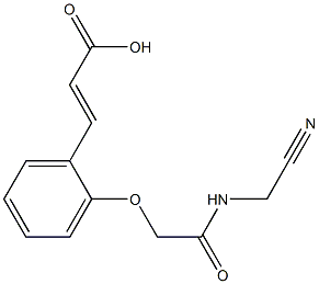 3-(2-{[(cyanomethyl)carbamoyl]methoxy}phenyl)prop-2-enoic acid