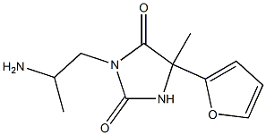 3-(2-aminopropyl)-5-(furan-2-yl)-5-methylimidazolidine-2,4-dione