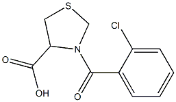 3-(2-chlorobenzoyl)-1,3-thiazolidine-4-carboxylic acid Structure