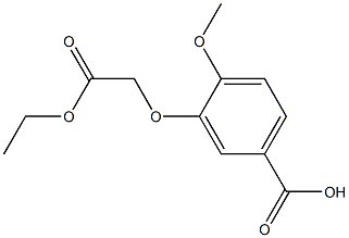 3-(2-ethoxy-2-oxoethoxy)-4-methoxybenzoic acid 结构式