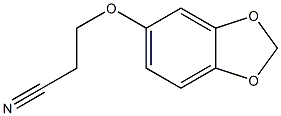 3-(2H-1,3-benzodioxol-5-yloxy)propanenitrile Structure