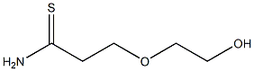 3-(2-hydroxyethoxy)propanethioamide 结构式