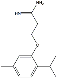 3-(2-isopropyl-5-methylphenoxy)propanimidamide,,结构式