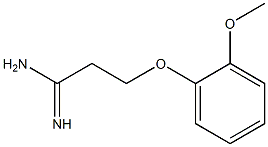 3-(2-methoxyphenoxy)propanimidamide Structure