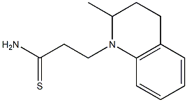 3-(2-methyl-3,4-dihydroquinolin-1(2H)-yl)propanethioamide 化学構造式