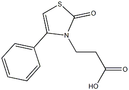 3-(2-oxo-4-phenyl-1,3-thiazol-3(2H)-yl)propanoic acid 结构式