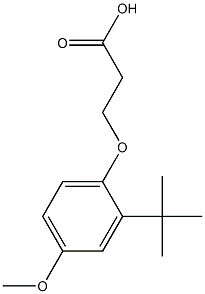  3-(2-tert-butyl-4-methoxyphenoxy)propanoic acid