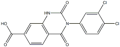  3-(3,4-dichlorophenyl)-2,4-dioxo-1,2,3,4-tetrahydroquinazoline-7-carboxylic acid