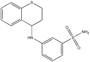 3-(3,4-dihydro-2H-1-benzothiopyran-4-ylamino)benzene-1-sulfonamide Struktur