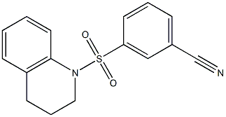 3-(3,4-dihydroquinolin-1(2H)-ylsulfonyl)benzonitrile Structure