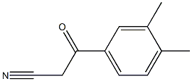 3-(3,4-dimethylphenyl)-3-oxopropanenitrile,,结构式