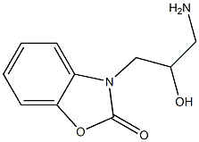 3-(3-amino-2-hydroxypropyl)-2,3-dihydro-1,3-benzoxazol-2-one Struktur