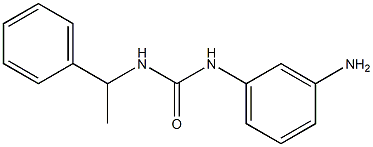 3-(3-aminophenyl)-1-(1-phenylethyl)urea Struktur