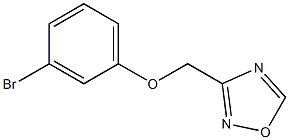 3-(3-bromophenoxymethyl)-1,2,4-oxadiazole 化学構造式