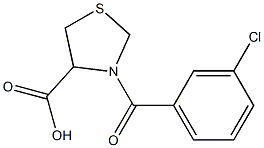  3-(3-chlorobenzoyl)-1,3-thiazolidine-4-carboxylic acid