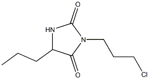 3-(3-chloropropyl)-5-propylimidazolidine-2,4-dione Structure