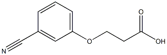 3-(3-cyanophenoxy)propanoic acid 化学構造式