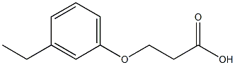 3-(3-ethylphenoxy)propanoic acid Struktur