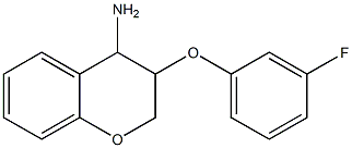 3-(3-fluorophenoxy)-3,4-dihydro-2H-1-benzopyran-4-amine Structure