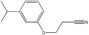 3-(3-isopropylphenoxy)propanenitrile 化学構造式