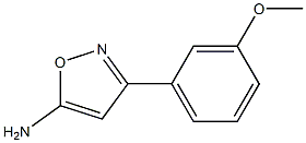 3-(3-methoxyphenyl)-1,2-oxazol-5-amine 结构式