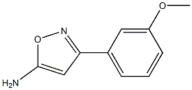 3-(3-methoxyphenyl)-1,2-oxazol-5-amine,,结构式