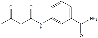 3-(3-oxobutanamido)benzamide Structure