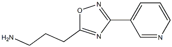 3-(3-pyridin-3-yl-1,2,4-oxadiazol-5-yl)propan-1-amine 结构式