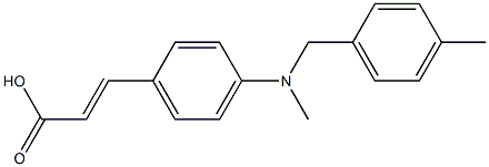 3-(4-{methyl[(4-methylphenyl)methyl]amino}phenyl)prop-2-enoic acid