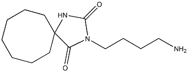 3-(4-aminobutyl)-1,3-diazaspiro[4.7]dodecane-2,4-dione Structure