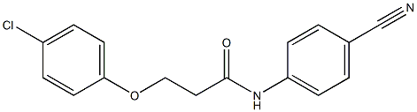 3-(4-chlorophenoxy)-N-(4-cyanophenyl)propanamide Structure